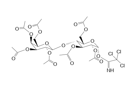 O-[4-O-(2,3,4,6-Tetra-O-acetyl-b-d-galactopyranosyl)-2,3,6-tri-O-acetyl-a-d-glucopyranosyl]-trichloroacetimidate