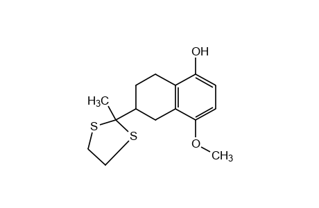 4-methoxy-6-(2-methyl-1,3-dithiolan-2-yl)-5,6,7,8-tetrahydro-1-naphthol
