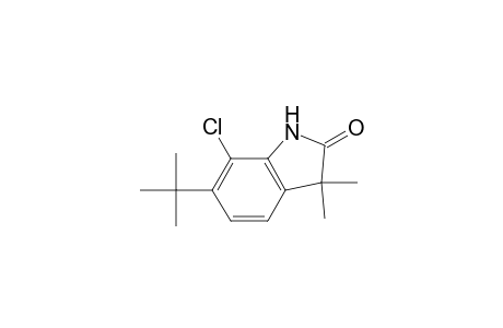 2H-Indol-2-one, 7-chloro-6-(1,1-dimethylethyl)-1,3-dihydro-3,3-dimethyl-