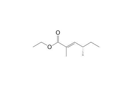 (E,4S)-2,4-dimethyl-2-hexenoic acid ethyl ester