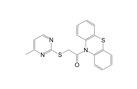 4-methyl-2-pyrimidinyl 2-oxo-2-(10H-phenothiazin-10-yl)ethyl sulfide