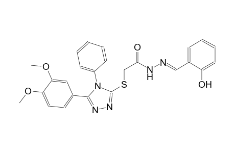 acetic acid, [[5-(3,4-dimethoxyphenyl)-4-phenyl-4H-1,2,4-triazol-3-yl]thio]-, 2-[(E)-(2-hydroxyphenyl)methylidene]hydrazide