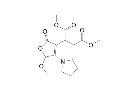 Dimethyl 2-[5'-methoxy-2'-oxo-4'-(pyrrolidin-1"-yl)-2',5'-dihydrofuran-3'-yl]butandioate
