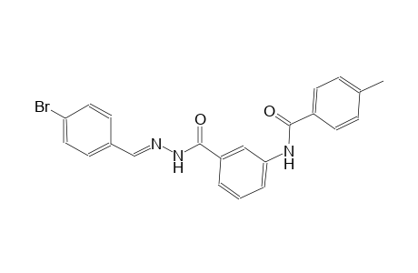 benzoic acid, 3-[(4-methylbenzoyl)amino]-, 2-[(E)-(4-bromophenyl)methylidene]hydrazide