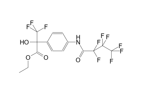 ethyl 3,3,3-trifluoro-2-{4-[(2,2,3,3,4,4,4-heptafluorobutanoyl)amino]phenyl}-2-hydroxypropanoate