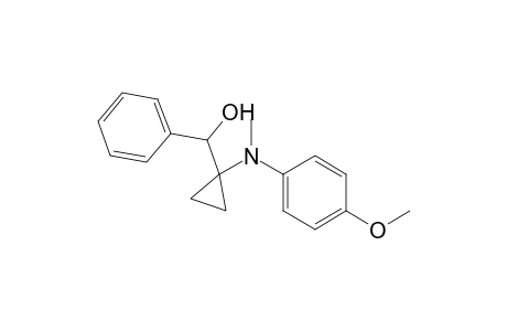 {1-[(4-Methoxyphenyl)methylamino]cyclopropyl}phenylmethanol