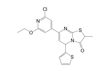 2,3-Dihydro-7-(2'-chloro-6'-ethoxypyridin-4'-yl)-5H-3-methylthiazolo[3,2-a]pyrimidine