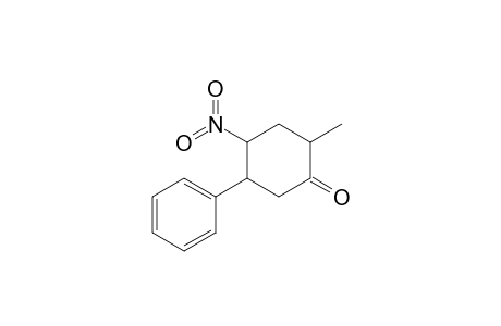 2-Methyl-5-phenyl-4-nitrocyclohexanone