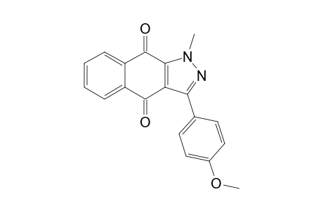 3-(4-Methoxyphenyl)-1-methyl-benzo[f]indazole-4,9-dione