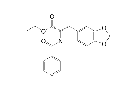 alpha-benzamido-3,4-(methylenedioxy)cinnamic acid, ethyl ester