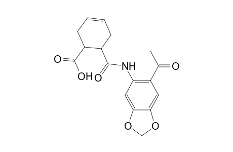 6-(6-Acetyl-benzo[1,3]dioxol-5-ylcarbamoyl)-cyclohex-3-enecarboxylic acid