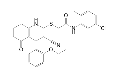 acetamide, N-(5-chloro-2-methylphenyl)-2-[[3-cyano-4-(2-ethoxyphenyl)-1,4,5,6,7,8-hexahydro-5-oxo-2-quinolinyl]thio]-