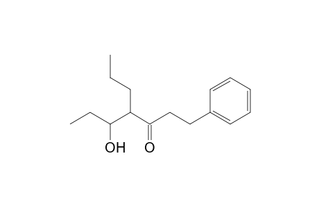 4-(1-Hydroxypropyl)-1-phenylheptan-3-one