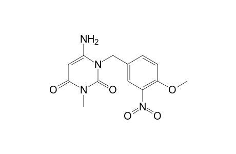 Pyrimidine-2,4(1H,3H)-dione, 6-amino-1-(4-methoxy-3-nitrophenyl)-3-methyl-