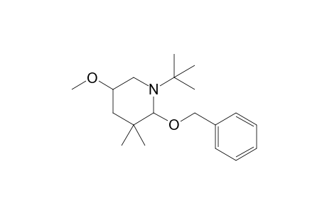 2-Benzyloxy-1-t-butyl-3,3-dimethyl-5-methoxypiperidine