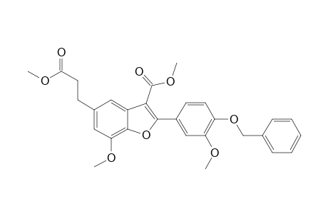 Methyl 5-[3''-(Methoxycarbonyl)propyl]-7-methoxy-2-[3'-methoxy-4'-(benzyloxy)phenyl]-3-benzo[b]furan-3-carboxylate