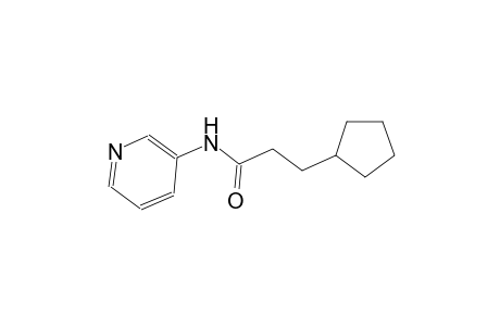 3-cyclopentyl-N-(3-pyridinyl)propanamide