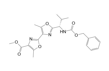 (S)-Methyl 2-{2-[1-(Benzyloxycarbonylamino)-2-methylpropyl]-5-methyloxazole-4-yl}-5-methyloxazole-4-carboxylate