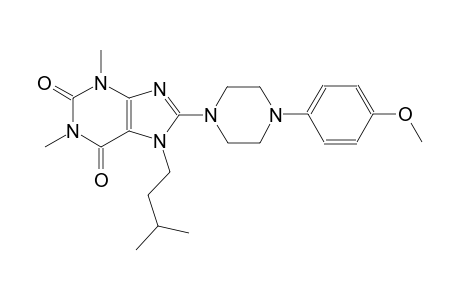 7-isopentyl-8-[4-(4-methoxyphenyl)-1-piperazinyl]-1,3-dimethyl-3,7-dihydro-1H-purine-2,6-dione