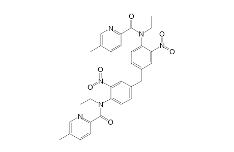 bis{3-Nitro-4-[ethyl(5'-methylpyridin-2'-yl)carbonylamino]phenyl}-methane