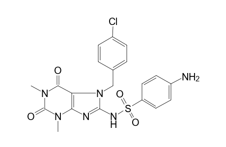 4-Amino-N-[7-(4-chloro-benzyl)-1,3-dimethyl-2,6-dioxo-2,3,6,7-tetrahydro-1H-purin-8-yl]-benzenesulfonamide