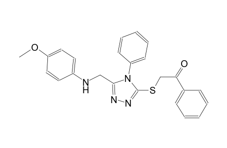 ethanone, 2-[[5-[[(4-methoxyphenyl)amino]methyl]-4-phenyl-4H-1,2,4-triazol-3-yl]thio]-1-phenyl-