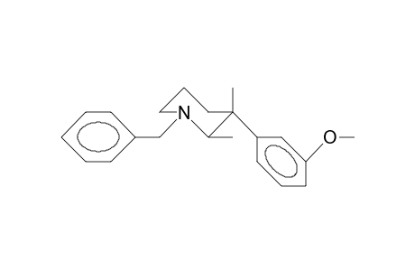 1-Benzyl-3-(3-methoxy-phenyl)-cis-2,3-dimethyl-piperidine
