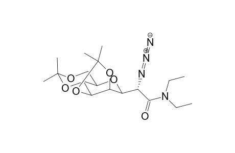 N,N-Diethyl-2-amino-3,7-anhydro-2-azido-2-deoxy-4,5;6,8-di-O-isopropylidene-D-erythro-L-gluco-octanamide