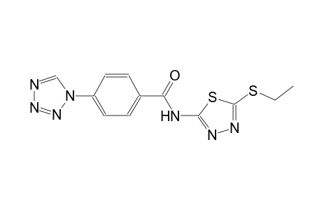benzamide, N-[5-(ethylthio)-1,3,4-thiadiazol-2-yl]-4-(1H-tetrazol-1-yl)-