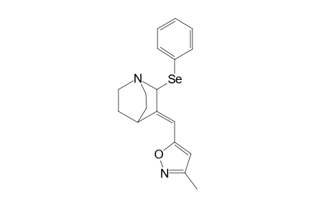 (E)-(RS)-3-(3-Methylisoxazol-5-ylmethylene)-2-phenylselanyl-1-azabicyclo[2.2.2]octane