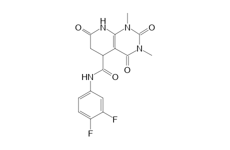 N-(3,4-Difluorophenyl)-1,3-dimethyl-2,4,7-trioxo-1,2,3,4,5,6,7,8-octahydropyrido[2,3-d]pyrimidine-5-carboxamide