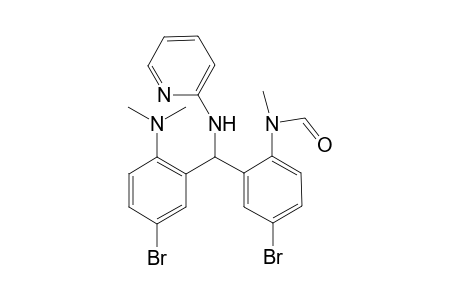 N-[4-bromanyl-2-[[5-bromanyl-2-(dimethylamino)phenyl]-(pyridin-2-ylamino)methyl]phenyl]-N-methyl-methanamide