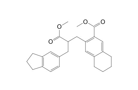 2-Naphthalenepropanoic acid, .alpha.-[(2,3-dihydro-1H-inden-5-yl)methyl]-5,6,7,8-tetrahydro-3-(methoxycarbonyl)-, methyl ester