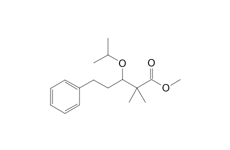 Methyl 3-isopropoxy-2,2-dimethyl-5-phenylpentanoate