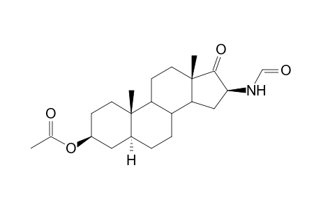 16.beta.-Formamido-17-oxo-5.alpha.-androstan-3.beta.-yl acetate