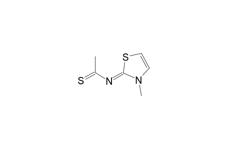 Ethanethioamide, N-(3-methyl-2(3H)-thiazolylidene)-