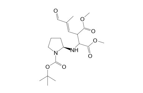 2(S)-(trans)-N-(t-Butoxycarbonyl)-2-[2'-methyl-3'-oxo-1'-propenyl-3'-L-(O,O-dimethylaspartyl)]pyrrolidine isomer