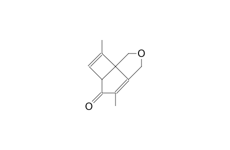 2,6-Dimethyl-9-oxa-tricyclo(5.3.0.0/4,7/)deca-1,5-dien-3-one