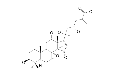 APPLANOXIDIC ACID H ; 3beta,12alpha,20-TRIHYDROXY-7alpha,8alpha-EPOXY-15,23-DIOXO-5alpha-LANOSTA-9(11),16-DIEN-26-OIC ACID