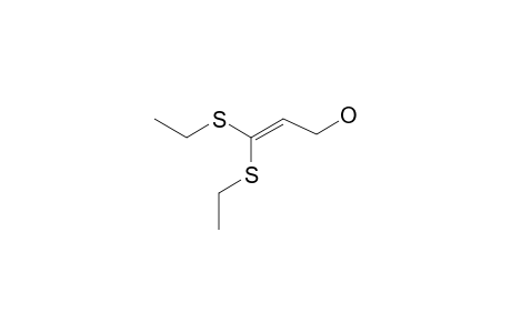 3,3-bis(ethylsulfanyl)prop-2-en-1-ol