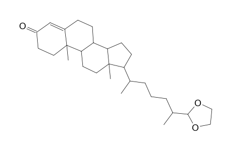 Cholest-4-en-26-al, 3-oxo-, cyclic 26-(ethylene acetal)