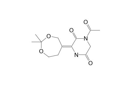 (E)-1-ACETYL-3-(4,4-DIMETHYL-3,5-DIOXOCYCLOHEPTYLIDENE)-2,5-PIPERAZINEDIONE
