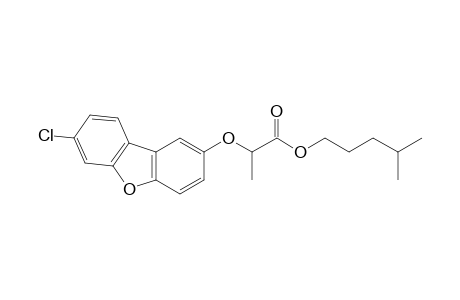 Propanoic acid, 2-[(7-chloro-2-dibenzofuranyl)oxy]-, 4-methylpentyl ester
