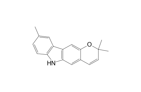 Pyrano[3,2-b]carbazole, 2,6-dihydro-2,2,9-trimethyl-
