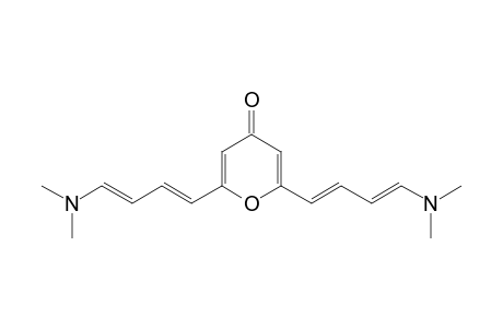 2,6-Bis[(1E,3E)-4-(dimethylamino)-1,3-butadienyl]-4H-pyran-4-one