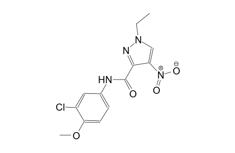 N-(3-chloro-4-methoxyphenyl)-1-ethyl-4-nitro-1H-pyrazole-3-carboxamide