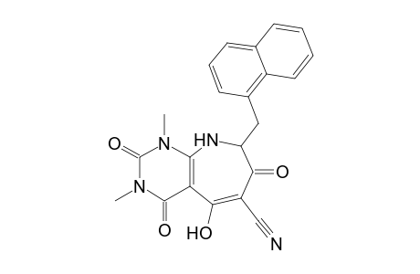 5-Hydroxy-1,3-dimethyl-8-(1-naphthylmethyl)-2,4,7-trioxo2,3,4,7,8,9-hexahydro-1H-pyrimido[4,5-b]azepine-6-carbonitrile