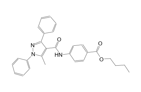 butyl 4-{[(5-methyl-1,3-diphenyl-1H-pyrazol-4-yl)carbonyl]amino}benzoate