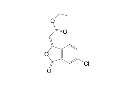 Acetic acid, (5-chloro-3-oxo-1(3H)-isobenzofuranylidene)-, ethyl ester, (E)-