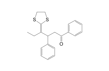 4-(1,3-Dithiolan-2-ylidene)-1,3-diphenylhexan-1-one